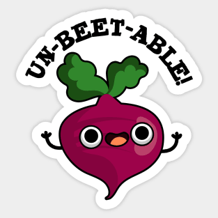 Un-beet-table cute Veggie Beet Pun Sticker